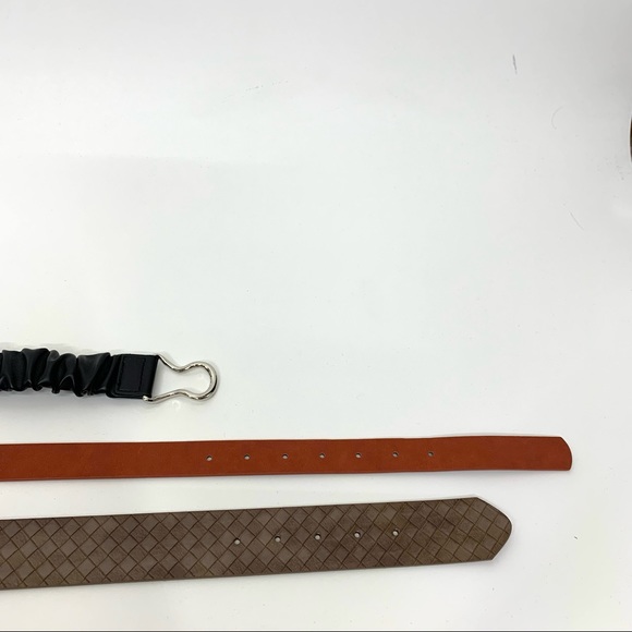 A New Day & Universal Thread Belts Bundle Set Of 3 Black Dark Orange Brown Nwt - Picture 8 of 15